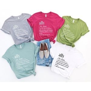 ALLY shirt protest tee activism shirt